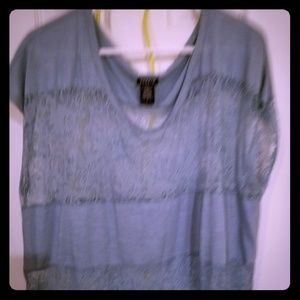 Light blue lace top